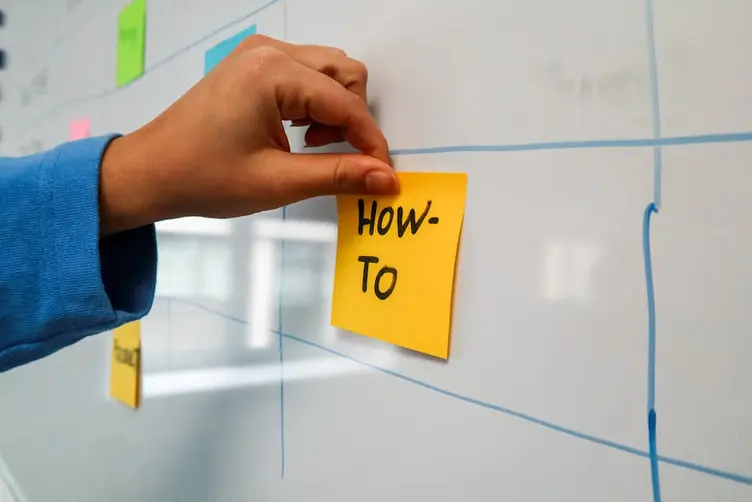 Small workshop using a simple whiteboard for job scheduling