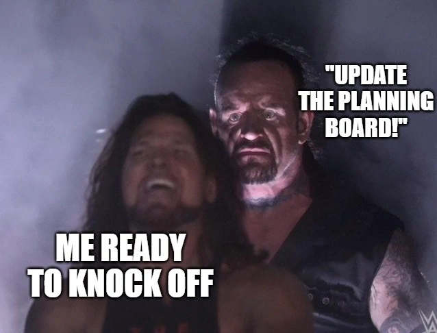 Planning board chaos meme